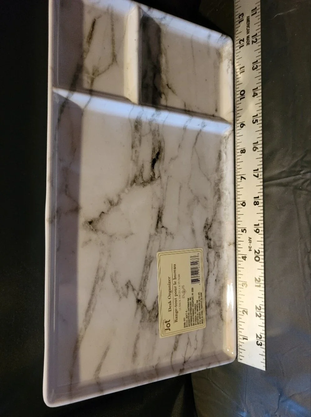 Jot Desk Organizer Trays 3 All Are New, 2 With Label, 1 Without. Marble Design